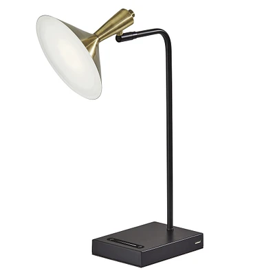 Beveled Shade LED Smart Switch Desk Lamp | Modern Light Fixtures | West Elm