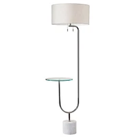 Marble Deco Shelf Floor Lamp | West Elm