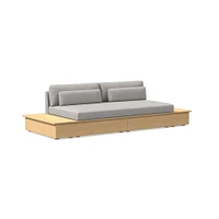 Harwood Storage Sofa w/ 2 Side Tables (111") | West Elm