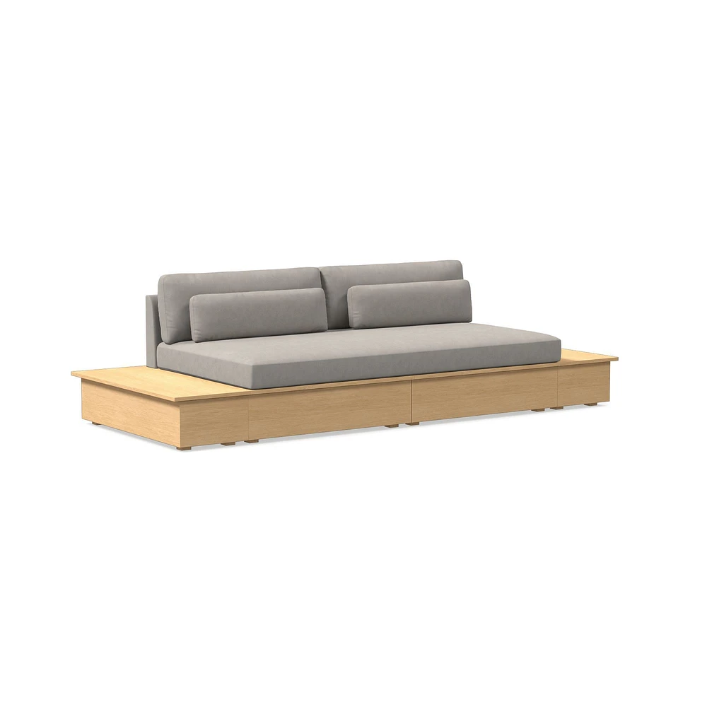 Harwood Storage Sofa w/ 2 Side Tables (111") | West Elm