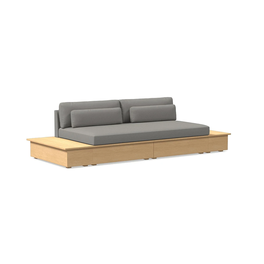 Harwood Storage Sofa w/ 2 Side Tables (111") | West Elm