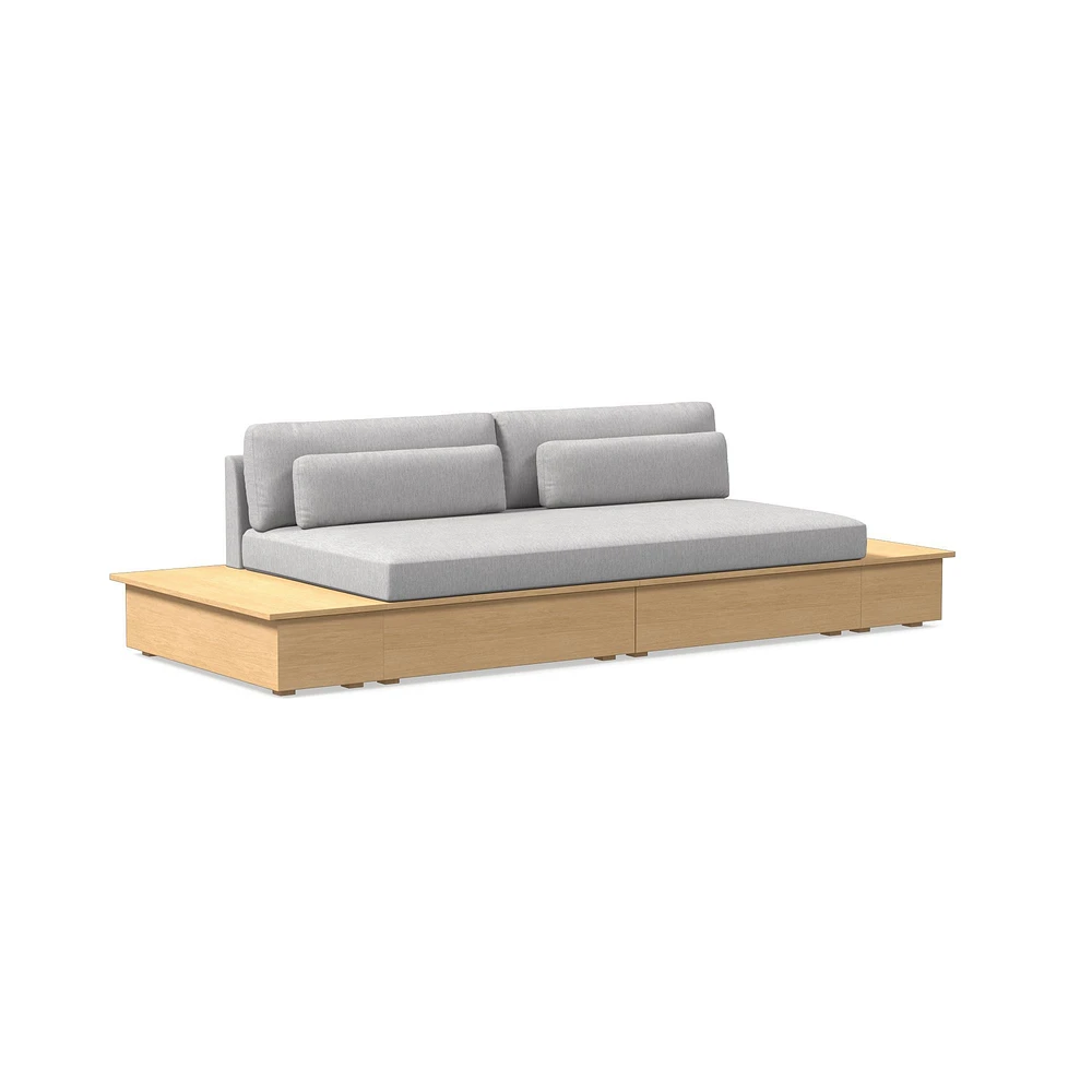 Harwood Storage Sofa w/ 2 Side Tables (111") | West Elm