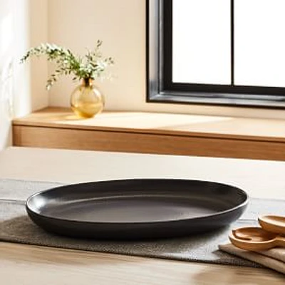 Pacifica Oval Platter Seed Gray