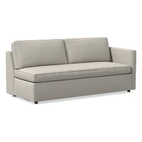 Open Box: Harris Petite LA 65" Sofa, Poly, Chenille Tweed, Storm Gray, Concealed Supports