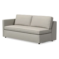 Open Box: Harris Petite LA 65" Sofa, Poly, Chenille Tweed, Storm Gray, Concealed Supports