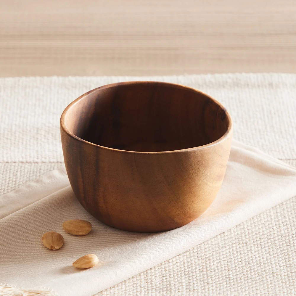 Organic Shaped Wood Serving Bowls | West Elm