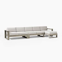 Portside Outdoor 3-Piece Chaise Sectional (120"–147") | West Elm