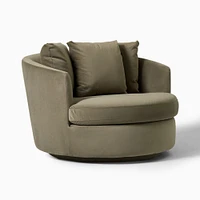 Viv Grand Swivel Chair | West Elm