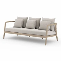 Rope & Wood Outdoor Sofa (81") | West Elm