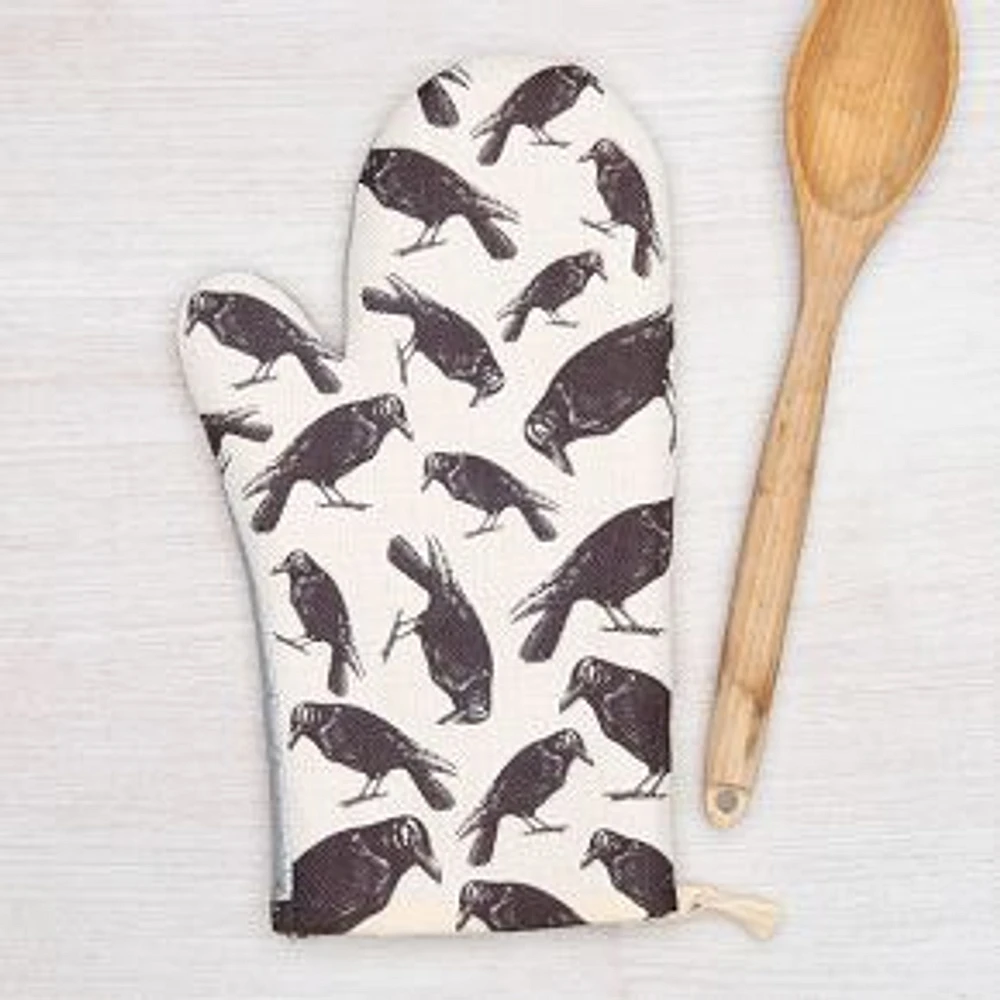 Crow Oven Mitt