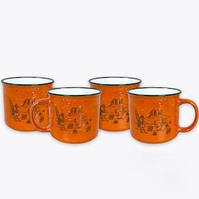 Desert Ceramic Campfire Mug Set of 4