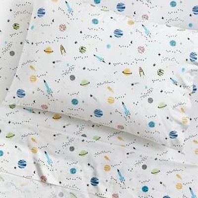 Space Sheet Set, Standard Pillowcase, Multi, WE Kids