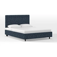 Upholstered Bordered Bed | West Elm