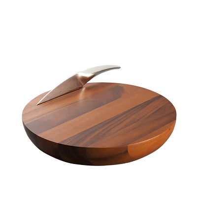 Nambe Harmony Cheeseboard & Knife | West Elm