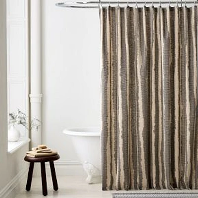 Terrain Shower Curtain, 72" x 74", Charcoal