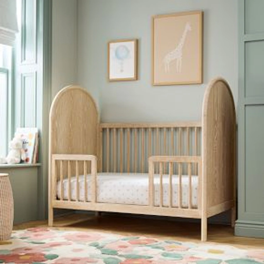 Vivienne Crib, Toddler Conversion Kit, Cerused White On Oak