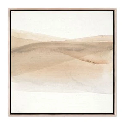 Wash 2 by Jess Engle Canvas Floater Frame Natural Maple 40x40