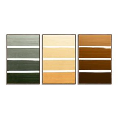 Oliver Gal Color Studies Framed Canvas Wall Art, Set of 3