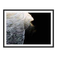 Black Sand Beach Framed Wall Art by Michael Schauer | West Elm