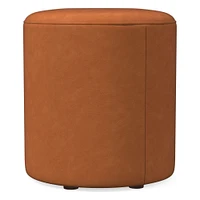 Isla Leather Ottoman | West Elm