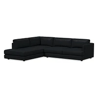 Haven Leather 2-Piece Bumper Chaise Sectional (108") | West Elm