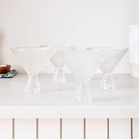 Jupiter Beaded Martini Glasses (Set of 4) | West Elm