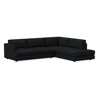 Haven Leather 2-Piece Bumper Chaise Sectional (108") | West Elm