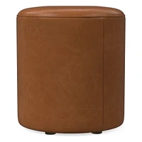 Isla Leather Ottoman | West Elm