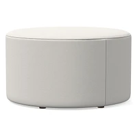 Isla Leather Ottoman | West Elm