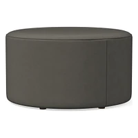 Isla Leather Ottoman | West Elm