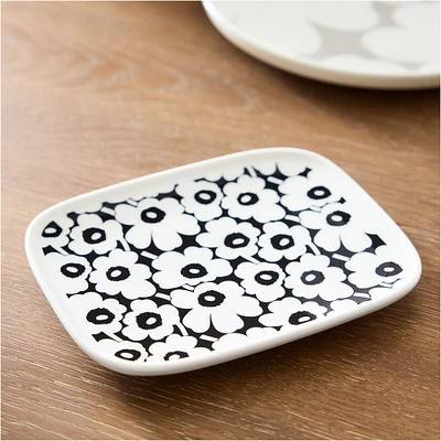 Marimekko Oiva Pikkuinen Unikko Rectangle Plate | West Elm