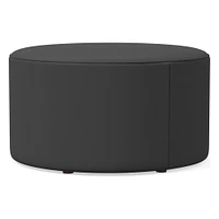 Isla Leather Ottoman | West Elm