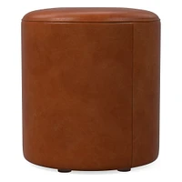 Isla Leather Ottoman | West Elm