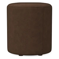 Isla Leather Ottoman | West Elm