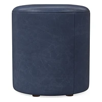 Isla Leather Ottoman | West Elm