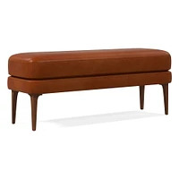 Auburn Leather Bench | West Elm