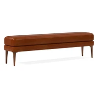 Auburn Leather Bench | West Elm