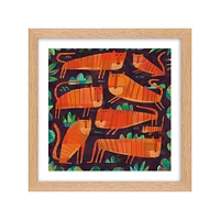 WerkShoppe Tiger Family Framed Wall Art | West Elm