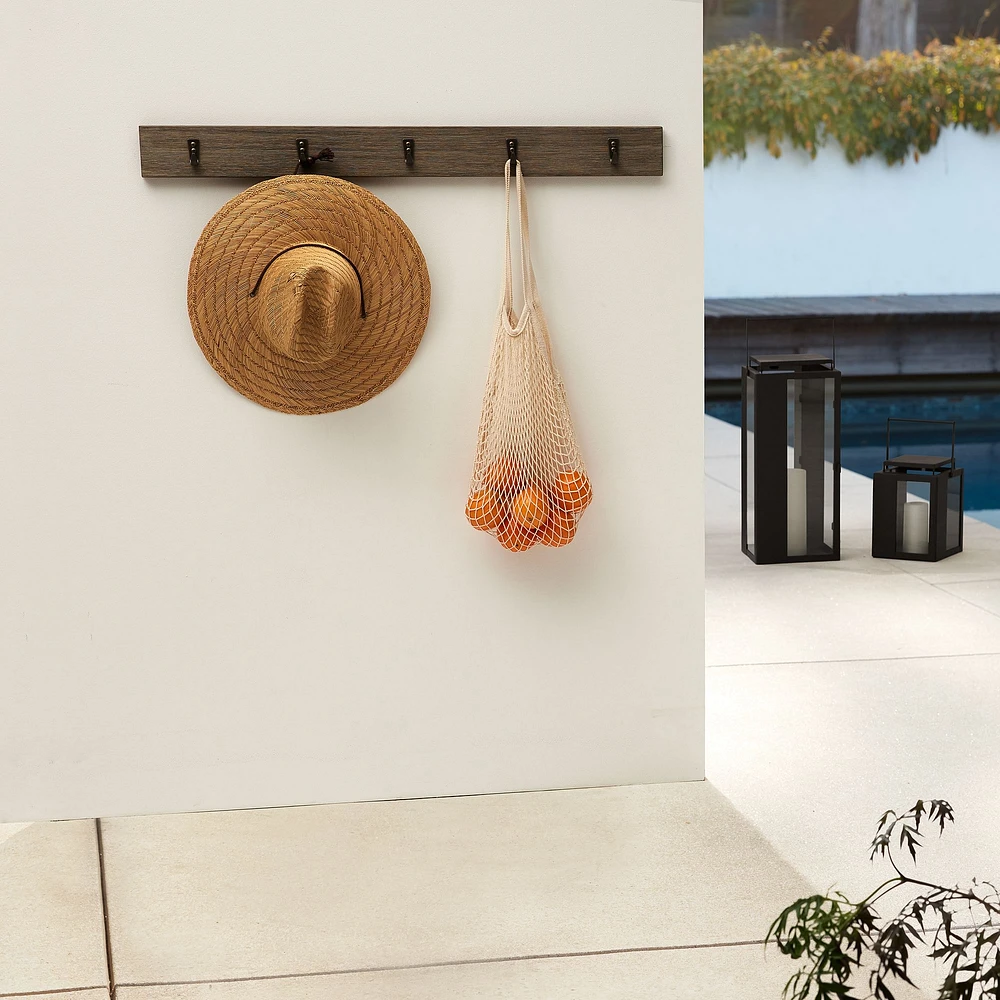 Portside Outdoor Wall Rack | West Elm