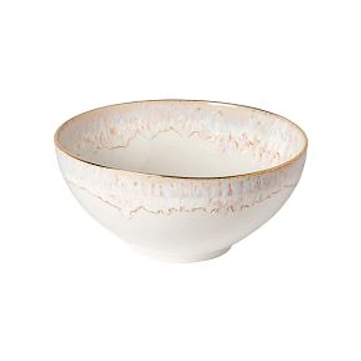 Taormina Gold-Rimmed Serve Bowl, White, 9"D