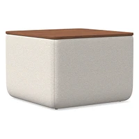 Upholstered Square Storage Ottoman | West Elm