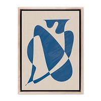 Abstract Nude Blue Framed Wall Art by Roseanne Kenny | West Elm
