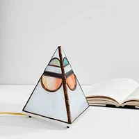 Tabletop Pyramid Lamp, Moonrise Sunset, Small