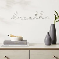 Breathe Wine Wall Art, Black