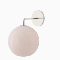 Sculptural Glass Globe Wall Sconce - Small (Ombre) | West Elm