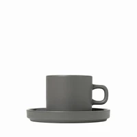 Blomus Pilar Coffee Cups w/ Saucers | West Elm