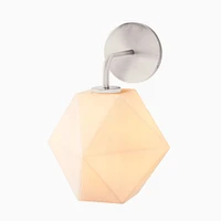 Sculptural Glass Faceted Wall Sconce - Small | West Elm