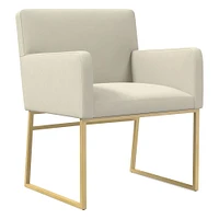 Range Leather Dining Arm Chair | West Elm