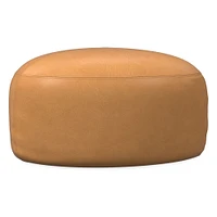 Hal Leather Ottoman | West Elm