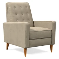 Rhys Mid-Century Leather Recliner | West Elm